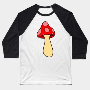 Red mushroom Baseball T-Shirt